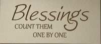 Blessings, 8 x 17.5" Sign